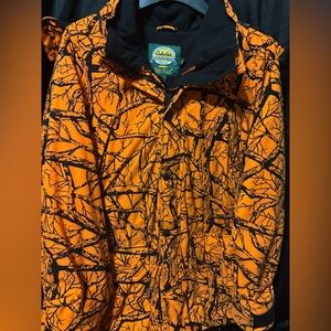 Cabela's Men’s XL Orange Camouflage Jacket